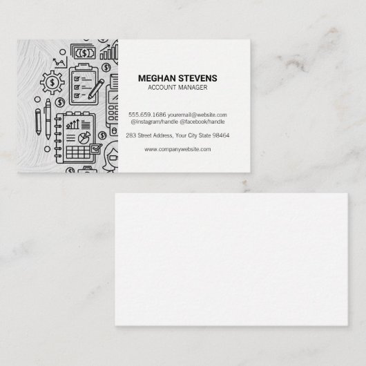 Boekhouding | Boekhouder Afsprakenkaartje (Voorkant / Achterkant)