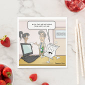 Boekhouding Drink balans Punny Party servetten (Insitu)