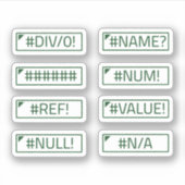 Boekhouding Excel Fouten Berichten Bundelpakket va Sticker (Voorkant)