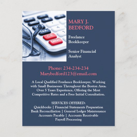 Boekhouding Flyer (Achterkant)