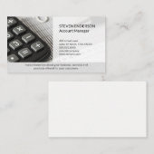 boekhouding | Geldbeheer | rekenmachine Visitekaartje (Voorkant / Achterkant)