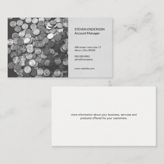 Boekhouding | Geldbeheer Visitekaartje (Voorkant / Achterkant)