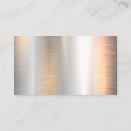 boekhouding | Geldpictogram | Zilver metallic Visitekaartje (Achterkant)