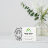 boekhouding | Grafiekgroei Logo Afsprakenkaartje (Staand voorkant)