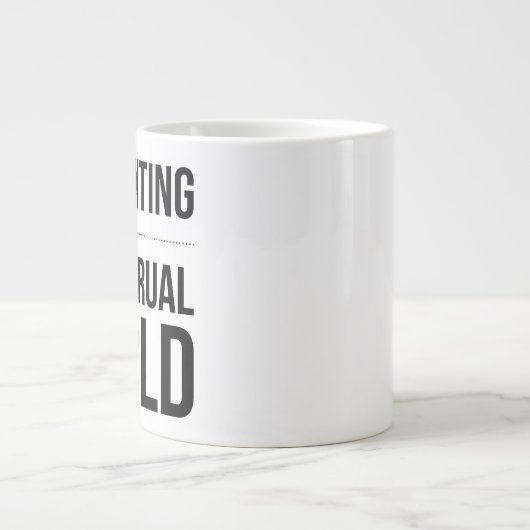 Boekhouding Het is de Wereld van de Overbrugging - Grote Koffiekop (Voorkant)