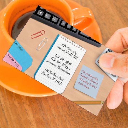 Boekhouding Kantoor Werk Visitekaartje