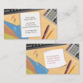 Boekhouding Kantoor Werkdesk Visitekaartje (Voorkant / Achterkant)