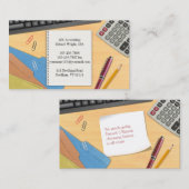 Boekhouding Kantoor Werkdesk Visitekaartje (Voorkant / Achterkant)