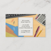 Boekhouding Kantoor Werkdesk Visitekaartje (Voorkant)