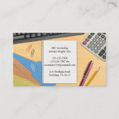 Boekhouding Kantoor Werkdesk Visitekaartje (Voorkant)