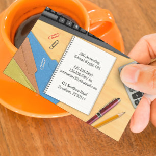 Boekhouding Kantoor Werkdesk Visitekaartje
