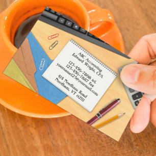Boekhouding Kantoor Werkdesk Visitekaartje