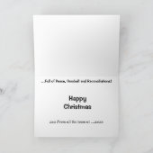 Boekhouding Kerstmis Gepersonaliseerde Accountant Feestdagen Kaart (Binnen)