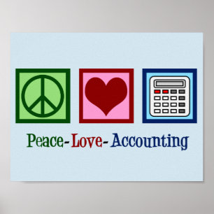 Boekhouding met liefde poster