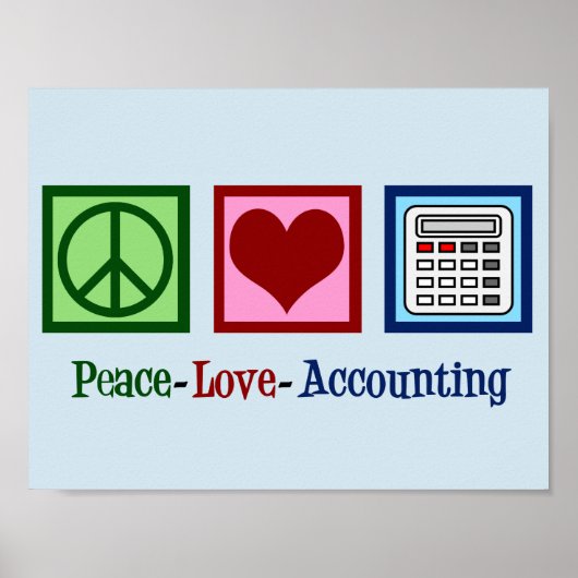 Boekhouding met liefde poster (Voorkant)