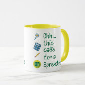 Boekhouding Ohh dit vraagt om een spreadsheet koff Mok (Voorkant rechts)