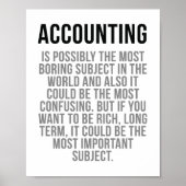 Boekhouding Poster (Voorkant)