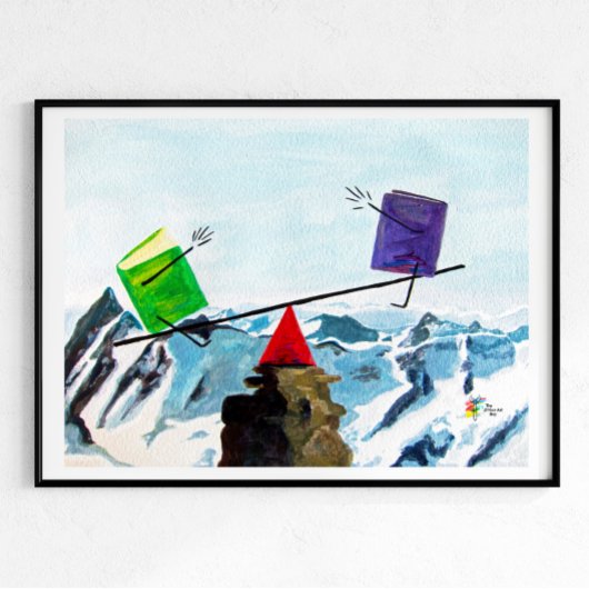 Boekhouding Poster Kunst Balans de Boeken