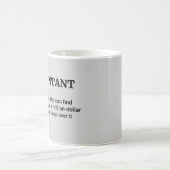 Boekhouding uitgelegd op een grappige manier - gew koffiemok (Center)