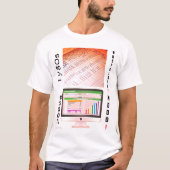 "Boekhouding van 1980 tegenover 2000" T-shirt (Voorkant)
