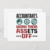 Boekhouding van de rekenplichtige briefkaart (Voorkant / Achterkant)