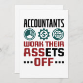 Boekhouding van de rekenplichtige feestdagenkaart (Voorkant / Achterkant)