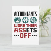 Boekhouding van de rekenplichtige feestdagenkaart (Staand voorkant)