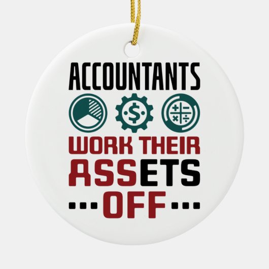 Boekhouding van de rekenplichtige keramisch ornament (Voorkant)