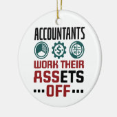 Boekhouding van de rekenplichtige keramisch ornament (Links)