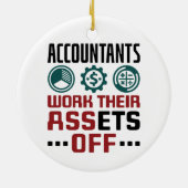 Boekhouding van de rekenplichtige keramisch ornament (Achterkant)