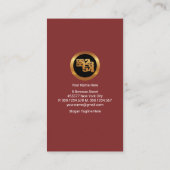 Boekhouding van Red Finance Numbers Visitekaartje (Achterkant)