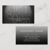 Boekhouding - Visitekaartje voor boekhouding grijs (Voorkant / Achterkant)
