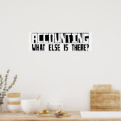 Boekhouding wat er nog meer is? poster (Keuken)