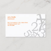 Boekhouding Willekeurige Nummers Boekhouder Visitekaartje (Voorkant)