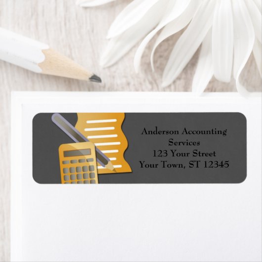 boekhoudingsconcept etiket (Insitu)