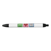 Boekhoudkantoor voor vrede en liefde zwarte inkt pen (Voorkant)