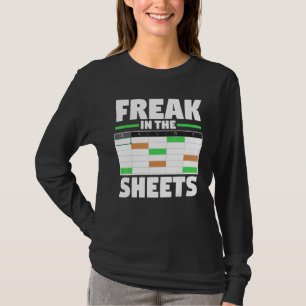 boekhoudkundig analist spreadsheet funny Freak in T-shirt