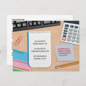 boekhoudkundig Briefkaart (Voorkant / Achterkant)