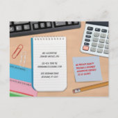 boekhoudkundig Briefkaart (Voorkant)