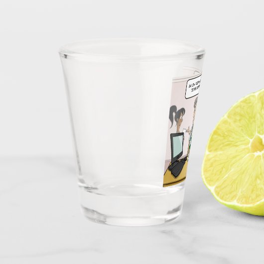 Boekhoudkundig Drink balanstotaal Punny Shot Glass Shot Glas (Links)