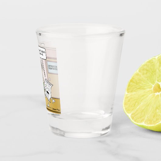 Boekhoudkundig Drink balanstotaal Punny Shot Glass Shot Glas (Rechts)