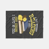 Boekhoudkundig - Een dag zonder lezen Fleece Deken (Voorkant (Horizontaal))