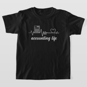 Boekhoudkundig leven - hartslag van een echte acco t-shirt