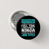 Boekhoudkundig manager Functietitel Professionele Ronde Button 3,2 Cm (Voorkant /achterkant)