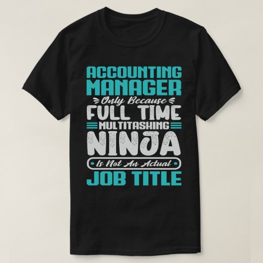 Boekhoudkundig manager Functietitel Professionele  T-shirt (Design voorkant)