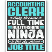 Boekhoudkundig medewerker Functietitel Professione Sticker (Voorkant)