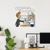 Boekhoudkundig Rangrapport Punny Poster (Thuiskantoor)