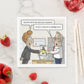 Boekhoudkundig Ranking Report Punny Party Napkins Servet (Insitu)