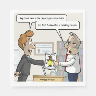 Boekhoudkundig Ranking Report Punny Party Napkins Servet