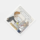 Boekhoudkundig Ranking Report Punny Party Napkins Servet (Hoek)